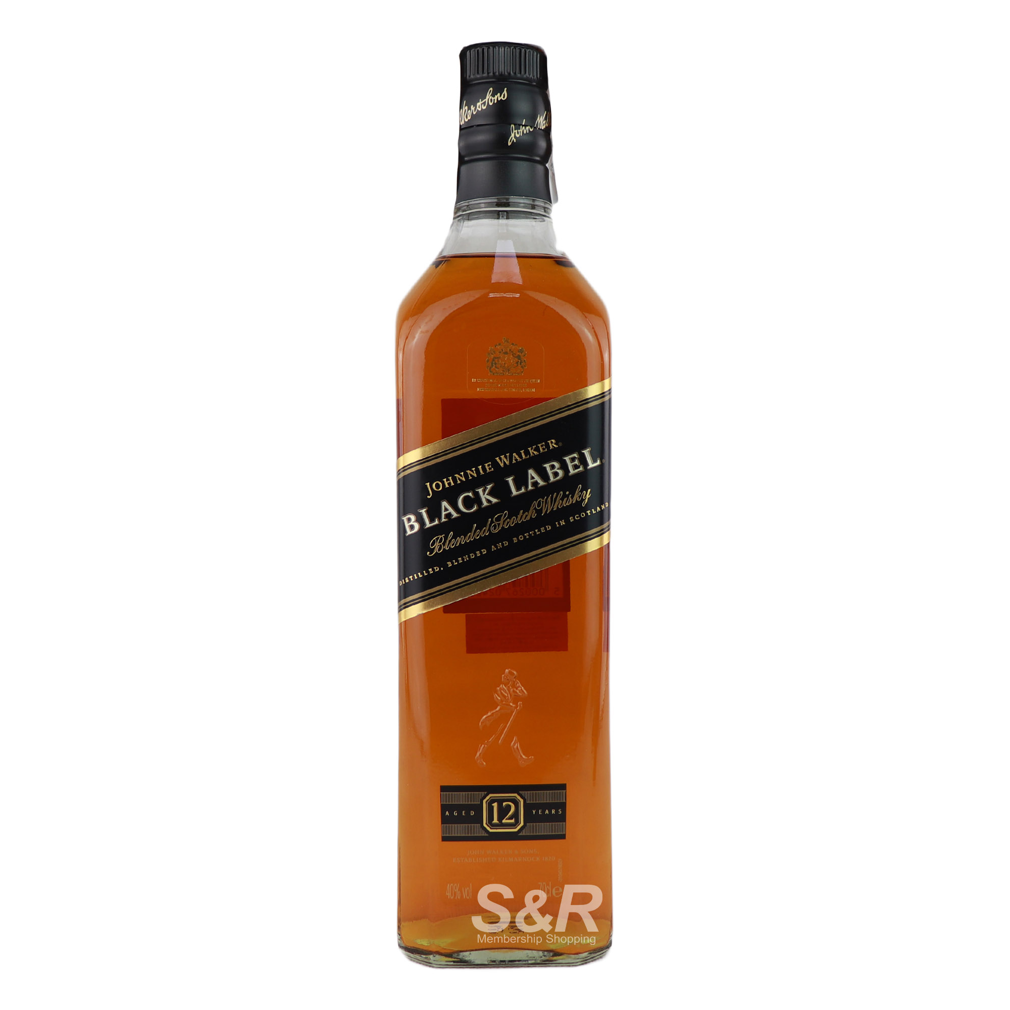 Johnnie Walker Black Label Blended Scotch Whisky 700mL